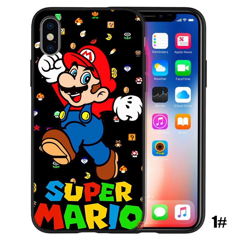Ốp Điện Thoại Hình Super Mario Cho iPhone 12 13 Pro X XS Max Mini 129IOP
