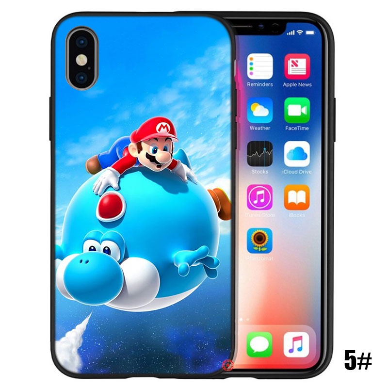 Ốp Điện Thoại Hình Super Mario Cho iPhone 12 13 Pro X XS Max Mini 129IOP
