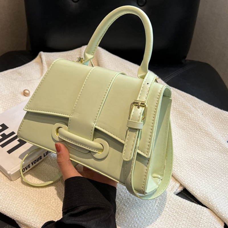 Túi Đeo Vai Hình Vuông Cỡ Nhỏ Màu Trơn Thời Trang Cho Nữ