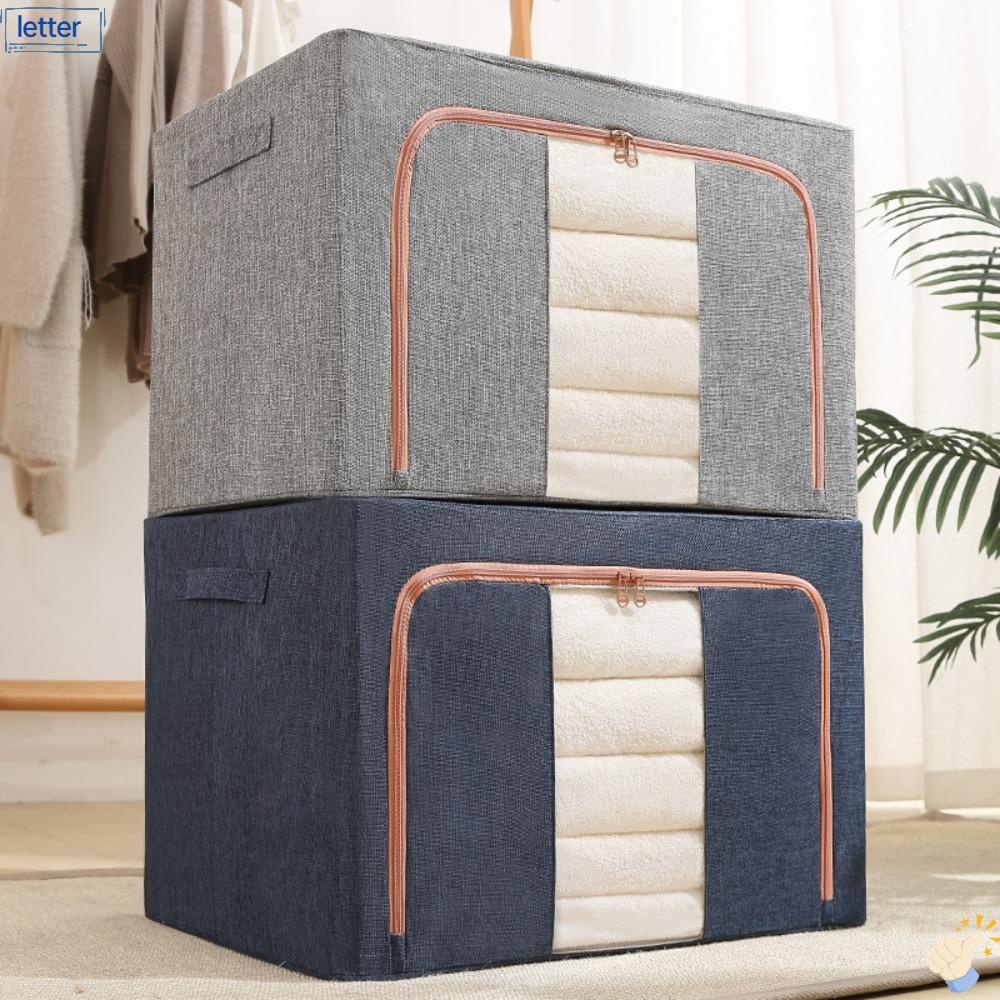 Hộp Đựng Quần Áo / Chăn Bông / Đồ Chơi Bằng Thép Không Gỉ Tiện Dụng Cho Gia Đình