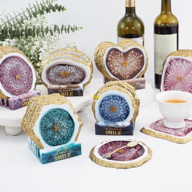 Set 5 Khuôn Làm Bánh Hình Oval / Tròn / Vuông Độc Đáo Tiện Dụng