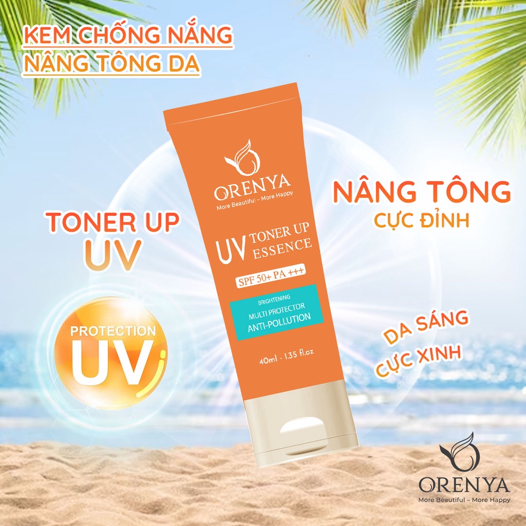 Kem chống nắng nâng tông da SPF 50 PA+++ Toner Up UV Essence ORENYA