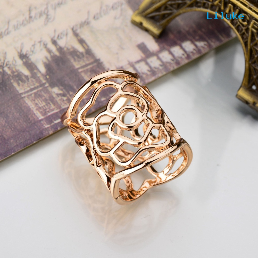 Nhẫn Kẹp Khăn Quàng Cổ Họa Tiết Hoa Hồng Thời Trang Cho Nữ