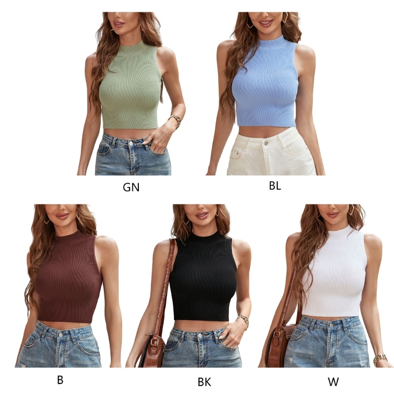 Áo Thun Không Tay Màu Sắc Thời Trang Mùa Hè Cho Nữ