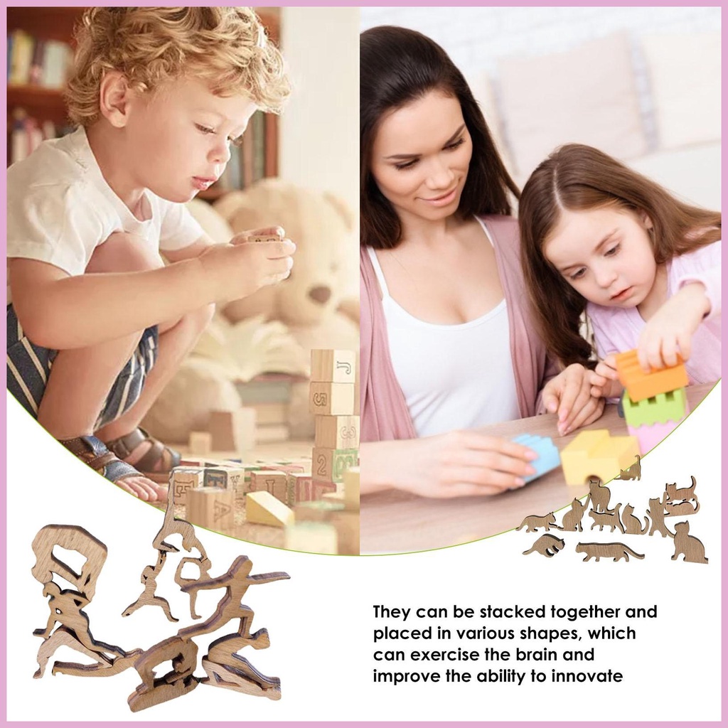 Bộ 12 Món Đồ Chơi Xếp Chồng Cân Bằng Theo Phương Pháp Montessori