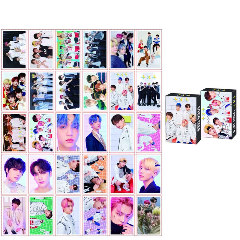 Set 30 Tấm Bưu Thiếp In Hình Dễ Thương Phong Cách Hàn Quốc