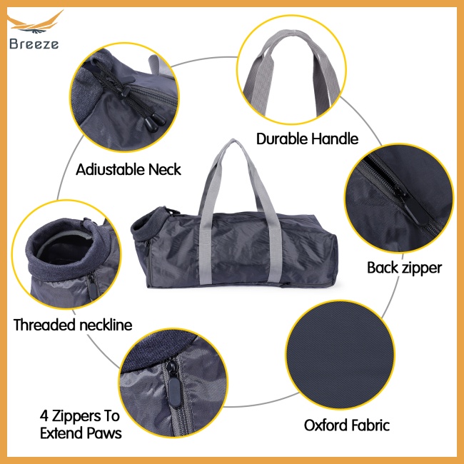 Túi Xách Thú Cưng Cỡ Lớn 5l Hai Lớp Chống Cắn / Trầy Xước Tiện Dụng