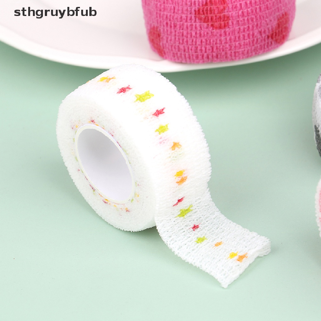 1 Băng Quấn Ngón Tay Co Giãn Tự Dính Nhiều Màu Sắc