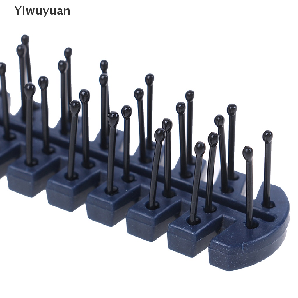 < Yiwuyuan > Lược Chải Tóc Hai Đầu Bằng Nhựa Có Thể Gập Lại Tự Làm Đẹp Khi Đi Du Lịch Cho Nữ