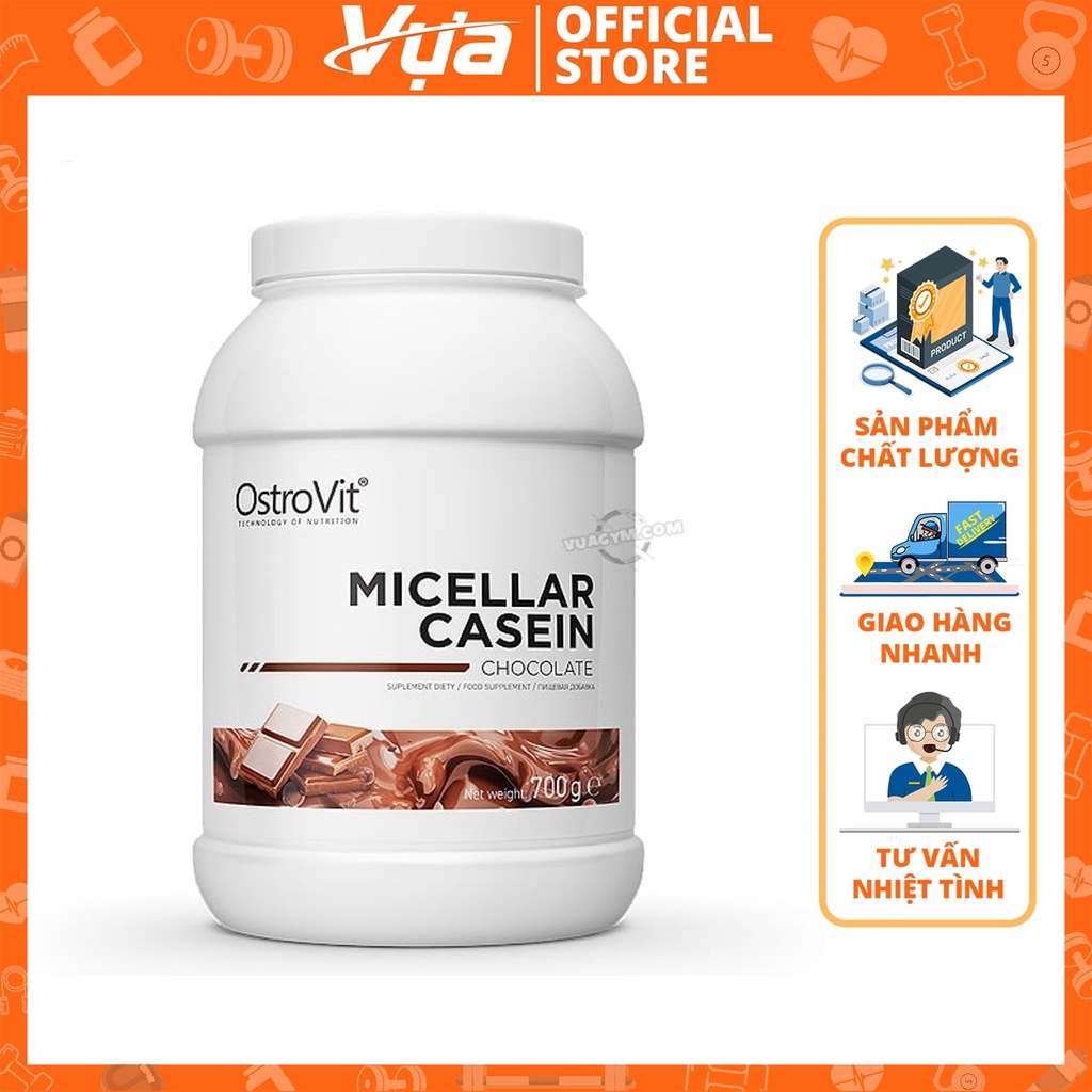 OstroVit - Micellar Casein (700g) - Thực Phẩm Bổ Sung Tăng Cơ Chính Hãng