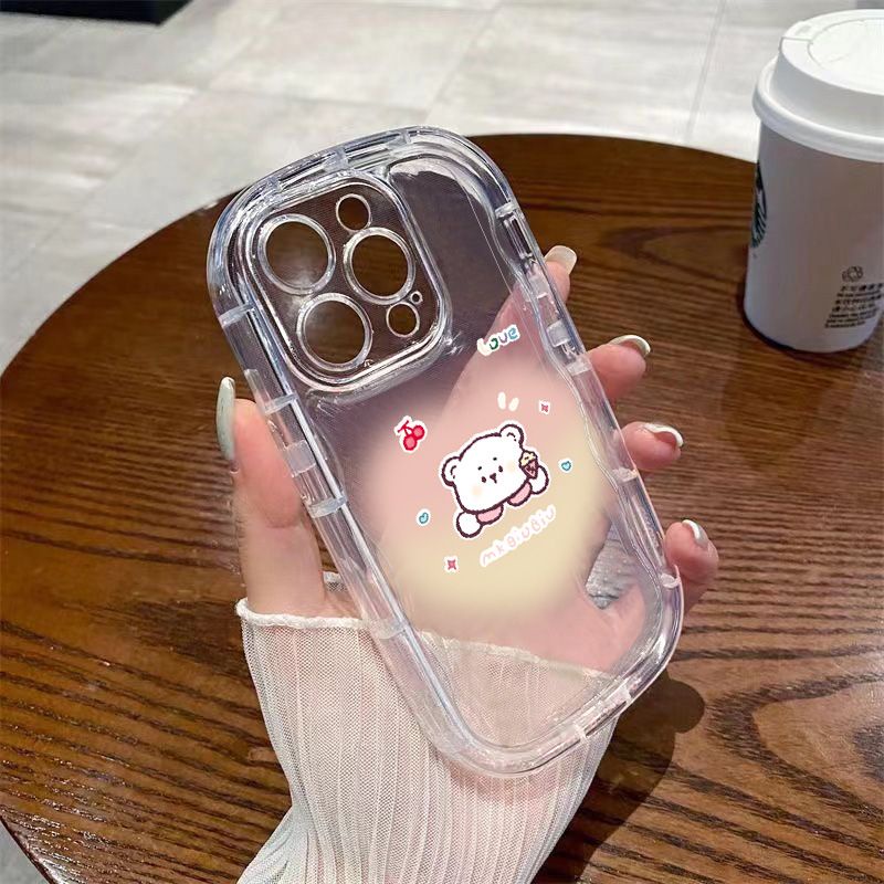 ✅Ốp Điện Thoại Mềm Trong Suốt Chống Sốc Màu Hồng Gradient Cho Iphone 12Promax 14 8pxs xr11 713 713