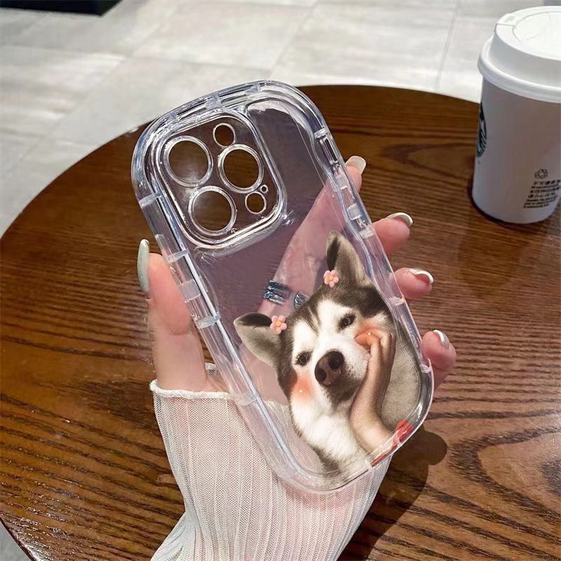 ✅Ốp Điện Thoại Mềm Trong Suốt Chống Sốc In Hình Cún Dễ Thương Cho Apple Iphone 7 Xr12 / 11promax 8p 14 13xs X1BI