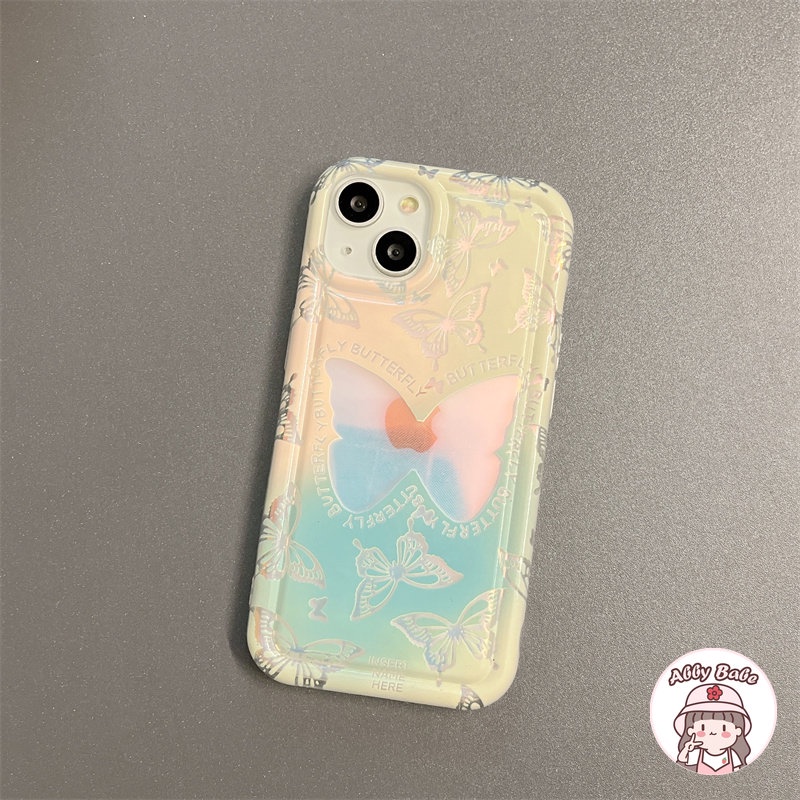 Ốp Điện Thoại TPU Mềm Trong Suốt Chống Mồ Hôi In Họa Tiết Bướm Cho Iphone 14 Pro Max 11 12 11 Pro Max X XS