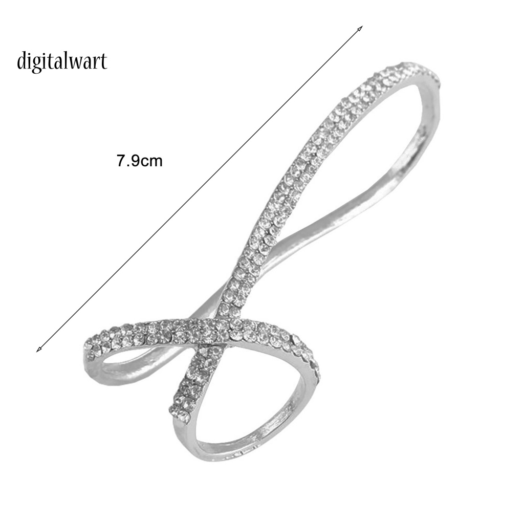 Kỹ Thuật Số| Vòng Đeo Tay Kèm Nhẫn Hình Cây Cọ Đính Đá Lấp Lánh Thời Trang Dự Tiệc