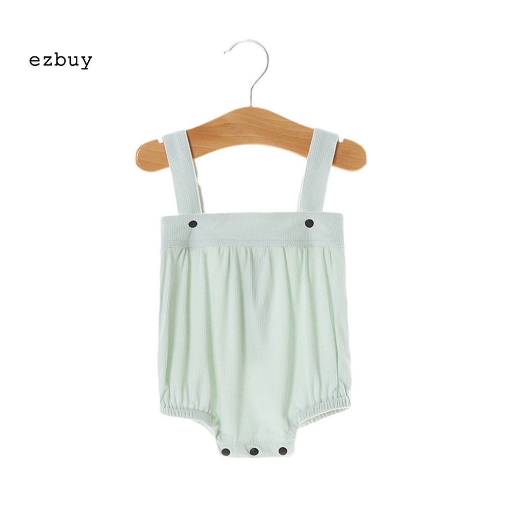 Bộ Áo Liền Quần Bằng Cotton Pha Siêu Nhẹ Thoáng Khí Thời Trang Mùa Hè Cho Bé