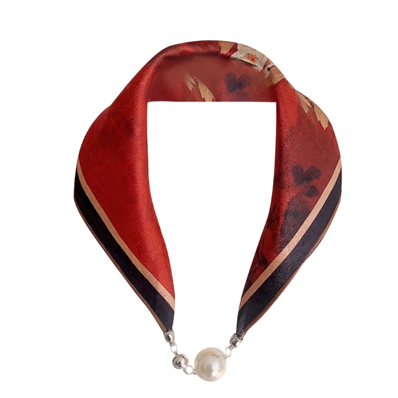 Khăn Quàng Cổ Hình Vuông Có Nam Châm Gọn Nhẹ Cho Nữ