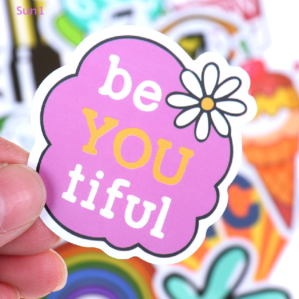 Bộ 50 Miếng Dán Hoạt Hình Sun1 &gt; 50 Miếng Dán Hành Lý / Ván Trượt / Guitar / Laptop / Xe Đạp