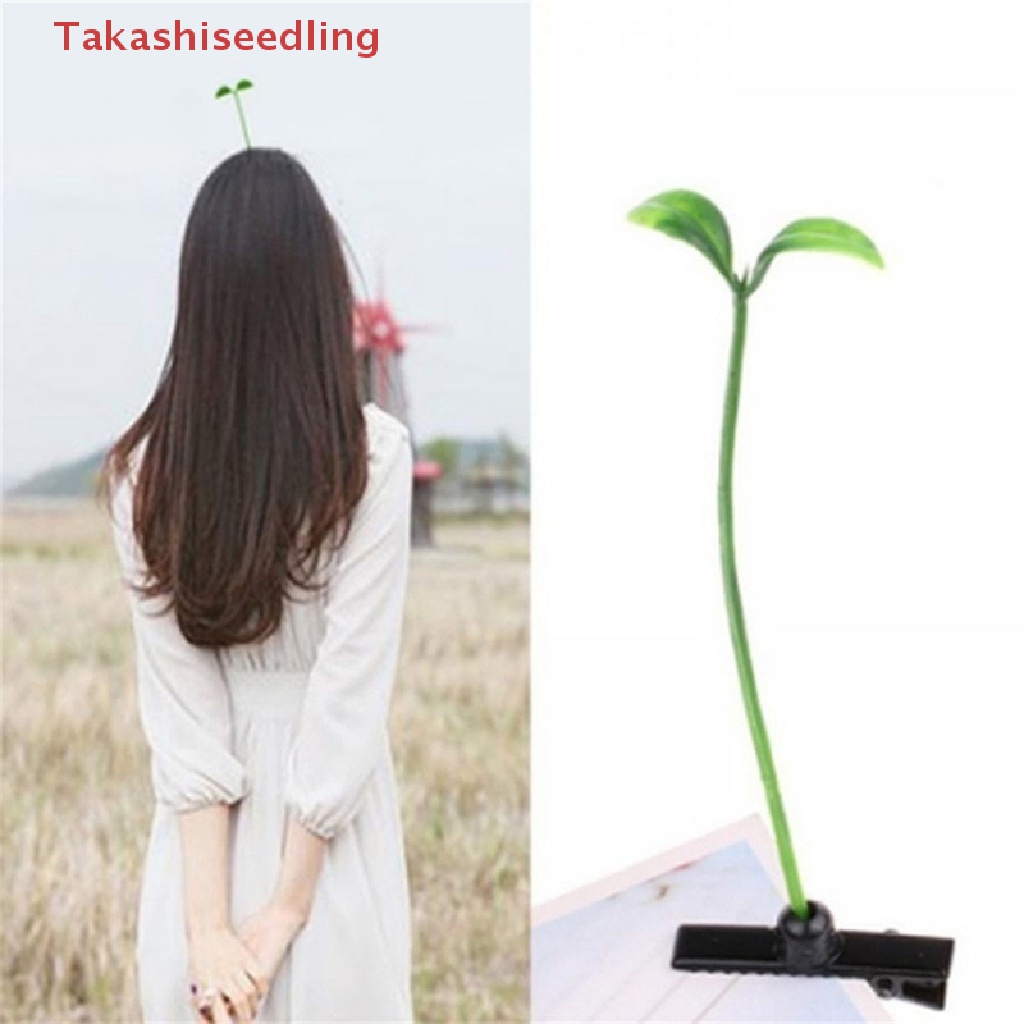 Set 5 Kẹp Tóc Hình Hoa / Bướm / Cây Mầm Non Vui Nhộn Cho Bé Gái