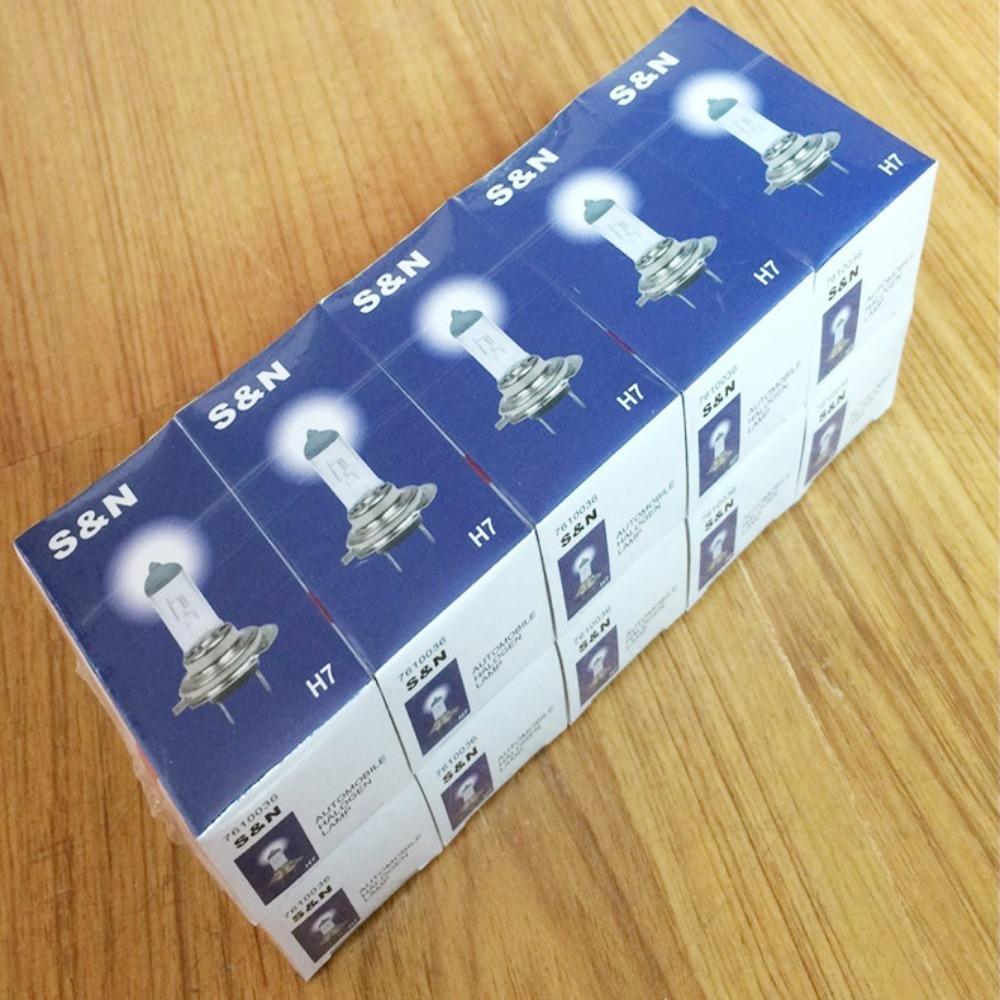 2 Đèn Pha Siêu Sáng H7 12V 55W Cho Xe Hơi|Kính Cường Lực Bảo Vệ Màn Hình Chất Lượng Cao