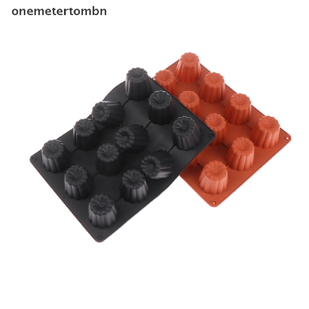 Khuôn Silicone 12 Ngăn Chuyên Dụng Cho Làm Bánh Tráng Miệng