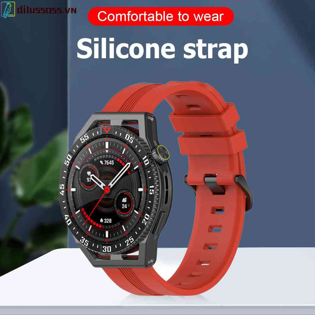 Dây Đeo Thay Thế Chất Liệu Silicon Màu Trơn Cho Samsung Gear S3 Classic / Galaxy Watch 5