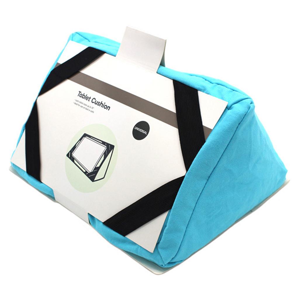 Gối Mềm Đỡ Điện Thoại / Máy Tính Bảng Nhiều Góc Kèm Đệm Xốp Màu Xanh Dương Đậm