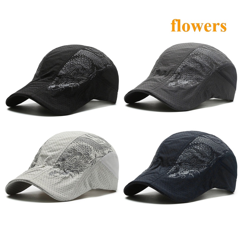 Mũ Lưỡi Trai Thoáng Khí Trọng Lượng Nhẹ Họa Tiết Hoa Thời Trang Xuân Hè Cho Nam