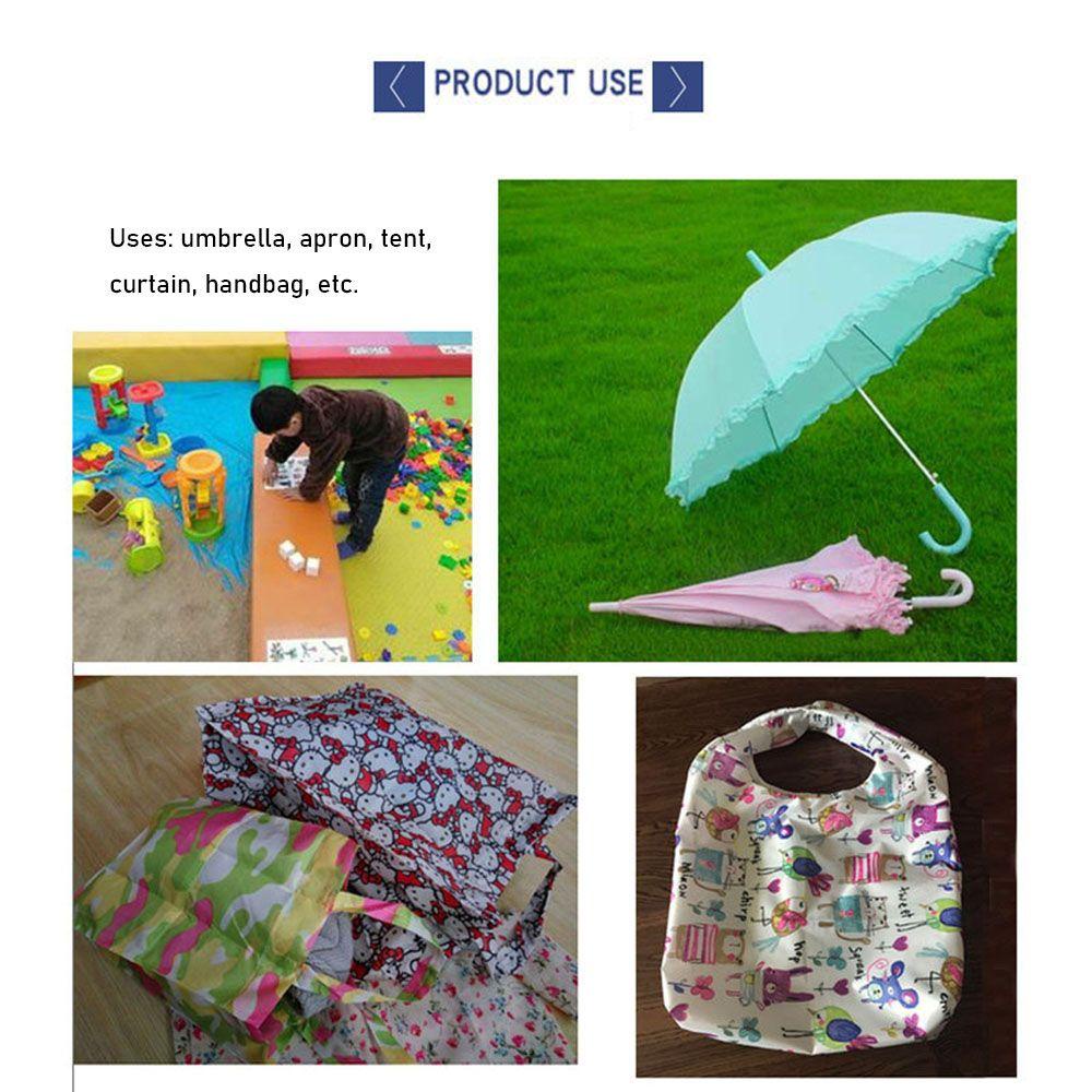 TEALY Vải nylon chống thấm nước 100cm * 150cm nhiều màu tùy chọn dùng làm ô dù DIY