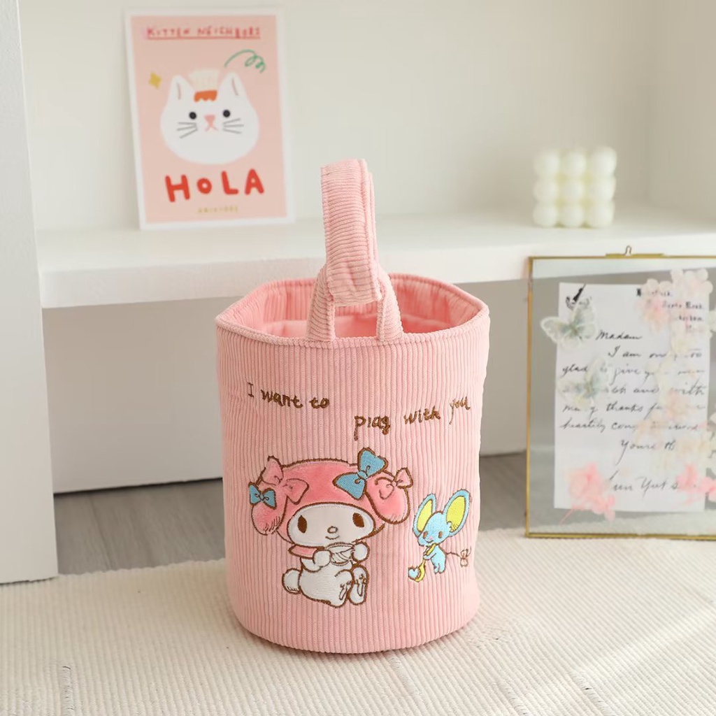 Túi Đựng Mỹ Phẩm SY2 Sanrio Cinnamon Kuromi Sức Chứa Lớn Đa Năng Thời Trang