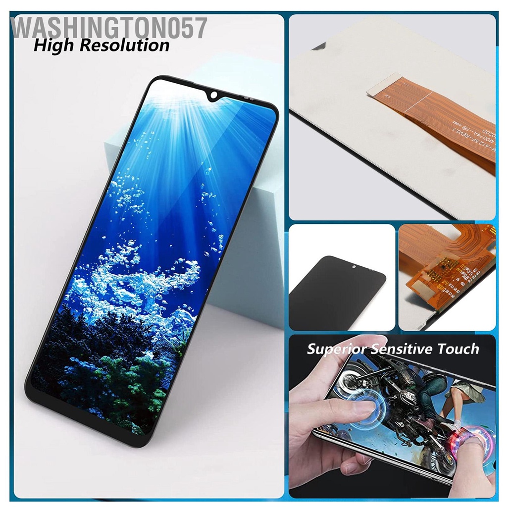 Washington057 Bộ Số Hóa Cảm Ứng 6.5in Chính Hãng Màn Hình Hiển Thị LCD Trọng Lượng Nhẹ Thay Thế Cho Samsung Galaxy A12 A02 A022 A022F A125U A127