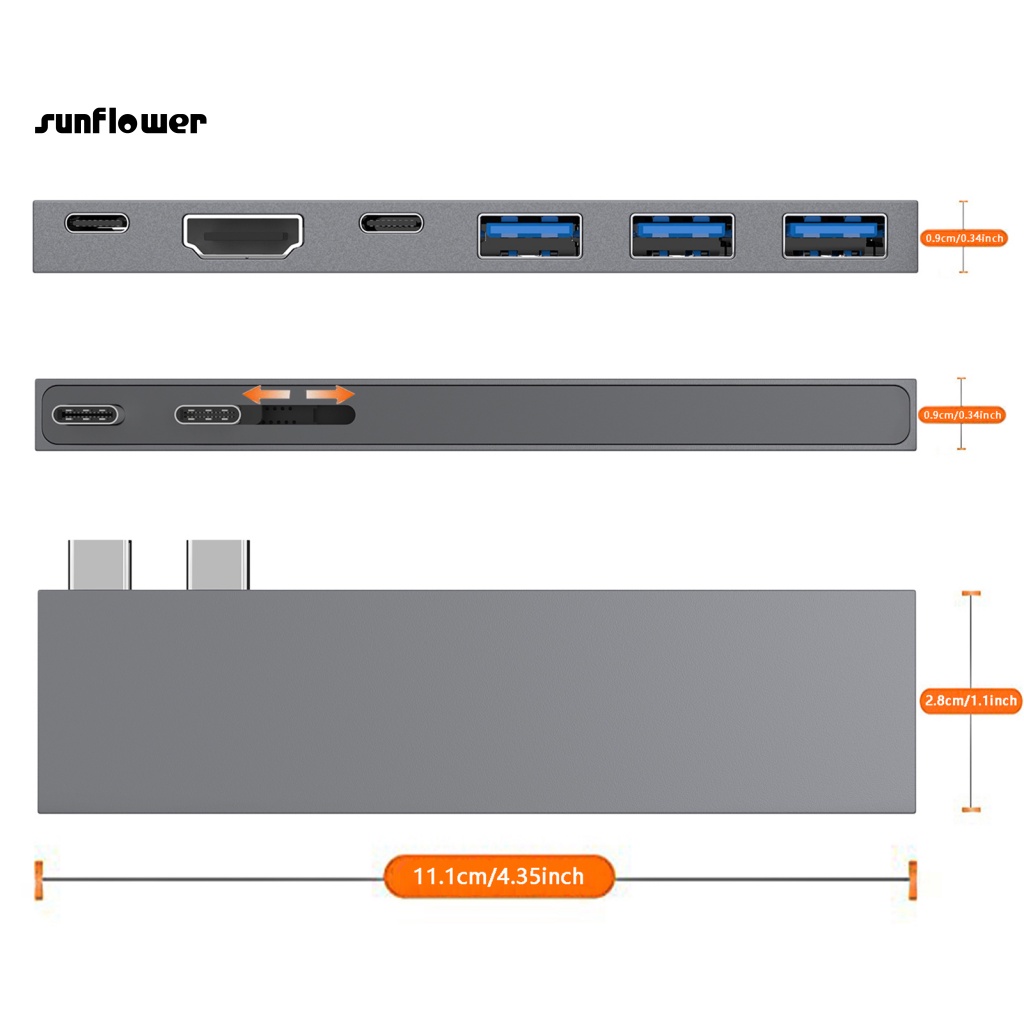 Trạm Sạc Laptop Bằng Hợp Kim Nhôm Cổng USB 3.0