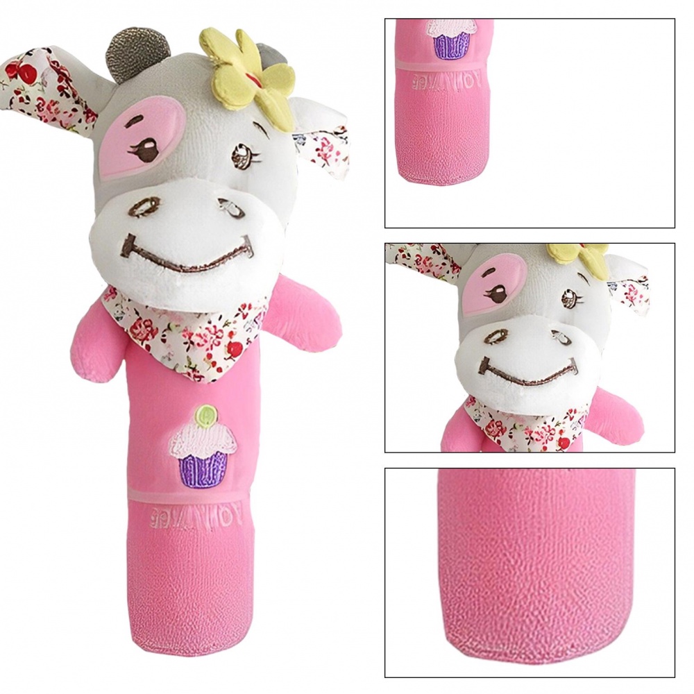 Đồ Chơi Nhồi Bông Cầm Tay Mềm Mại Thoải Mái Hình Động Vật Dễ Thương Cho Bé