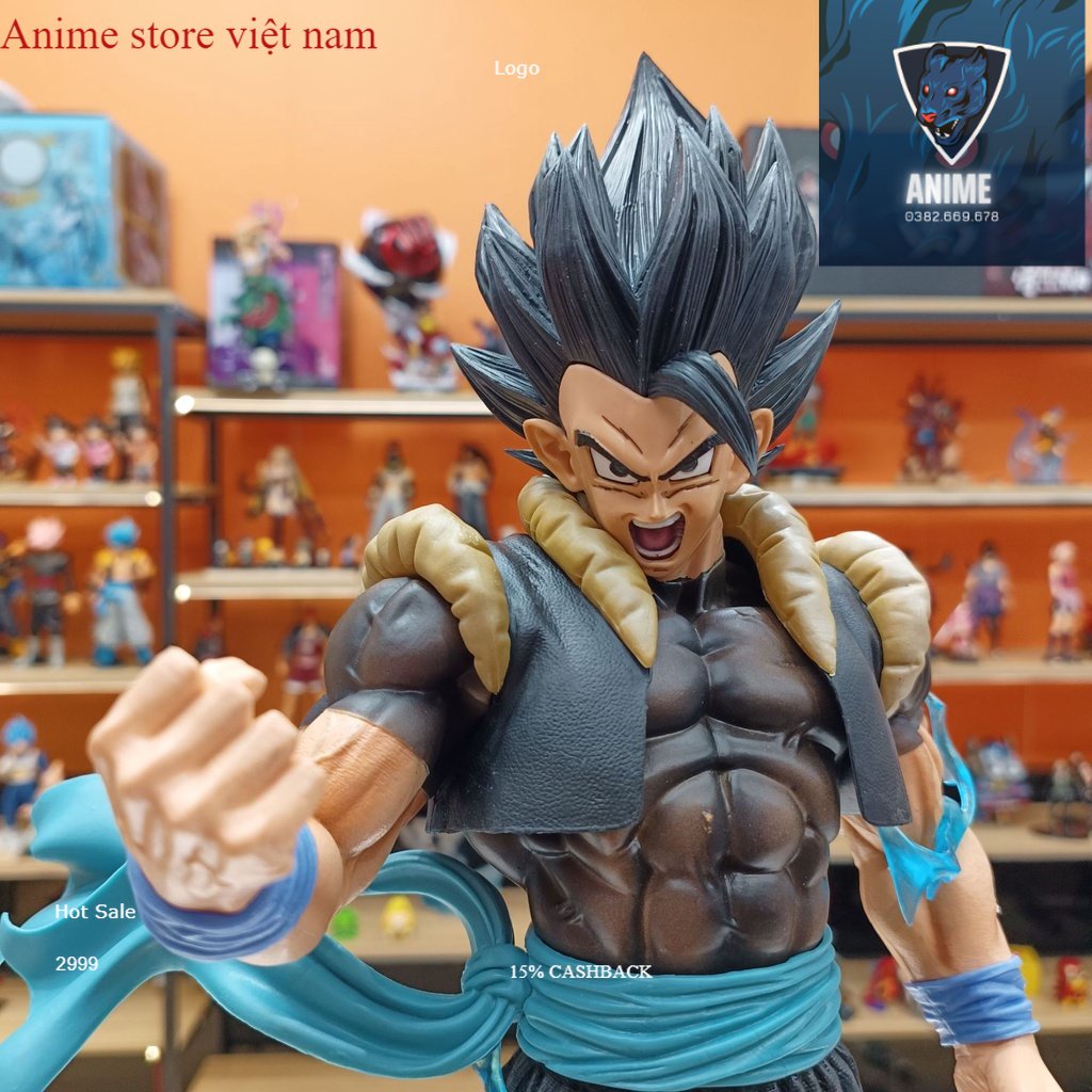 Mô hình DragonBall Gogeta Black Hiệu Ứng Tia Sét siêu to cực khủng