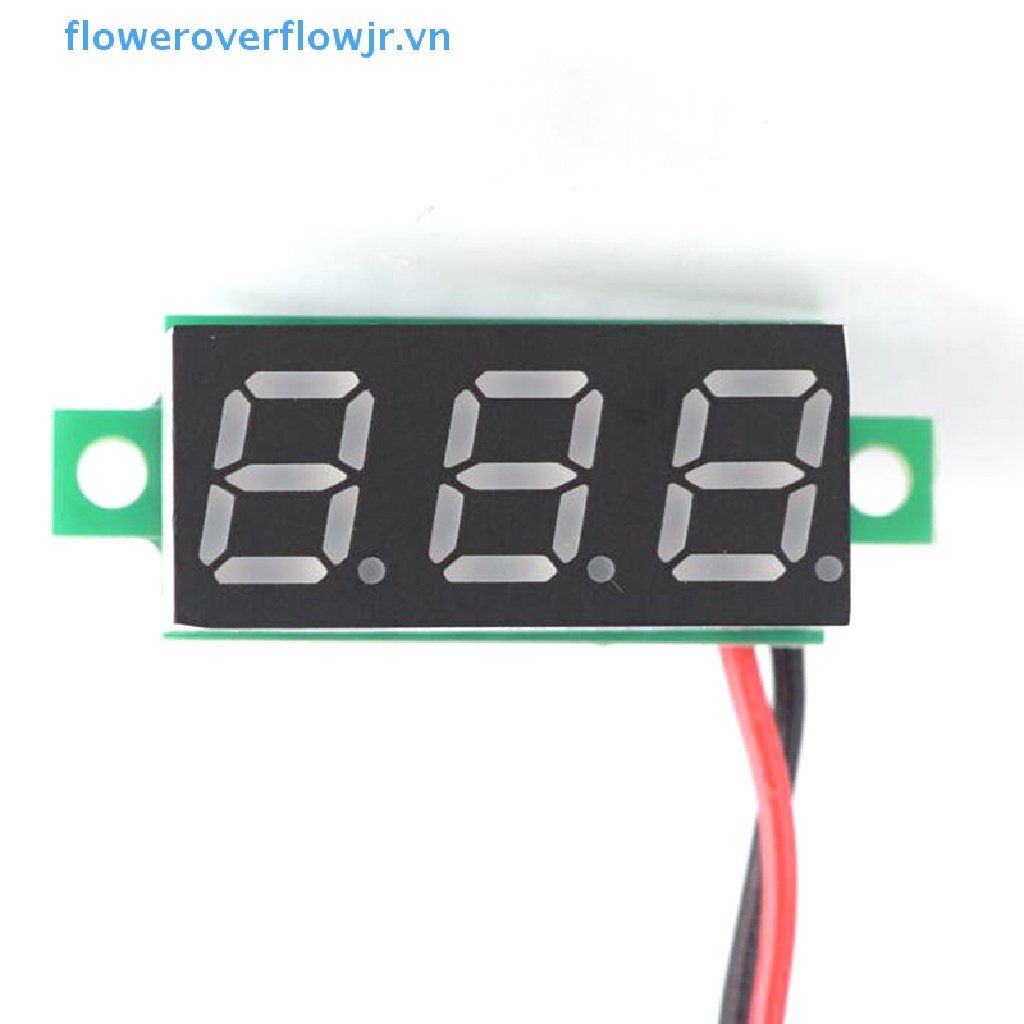 Vôn Kế Mini 2 Dây Màn Hình LED 3 Số DC 2.5-30V