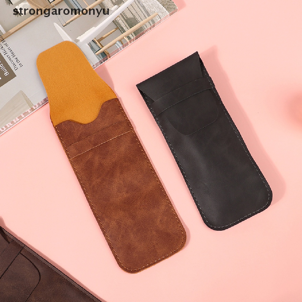 Túi Đựng Bút Bằng Da PU Phong Cách Cổ Điển Tiện Dụng Cho Đi Học / Du Lịch
