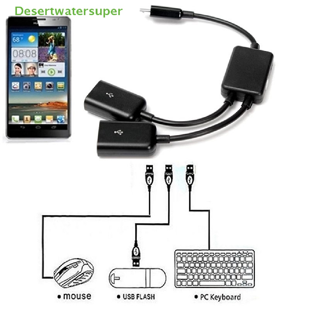 Bộ Chia Cổng Micro USB OTG Cho Máy Tính Bảng PC Và Điện Thoại Thông Minh