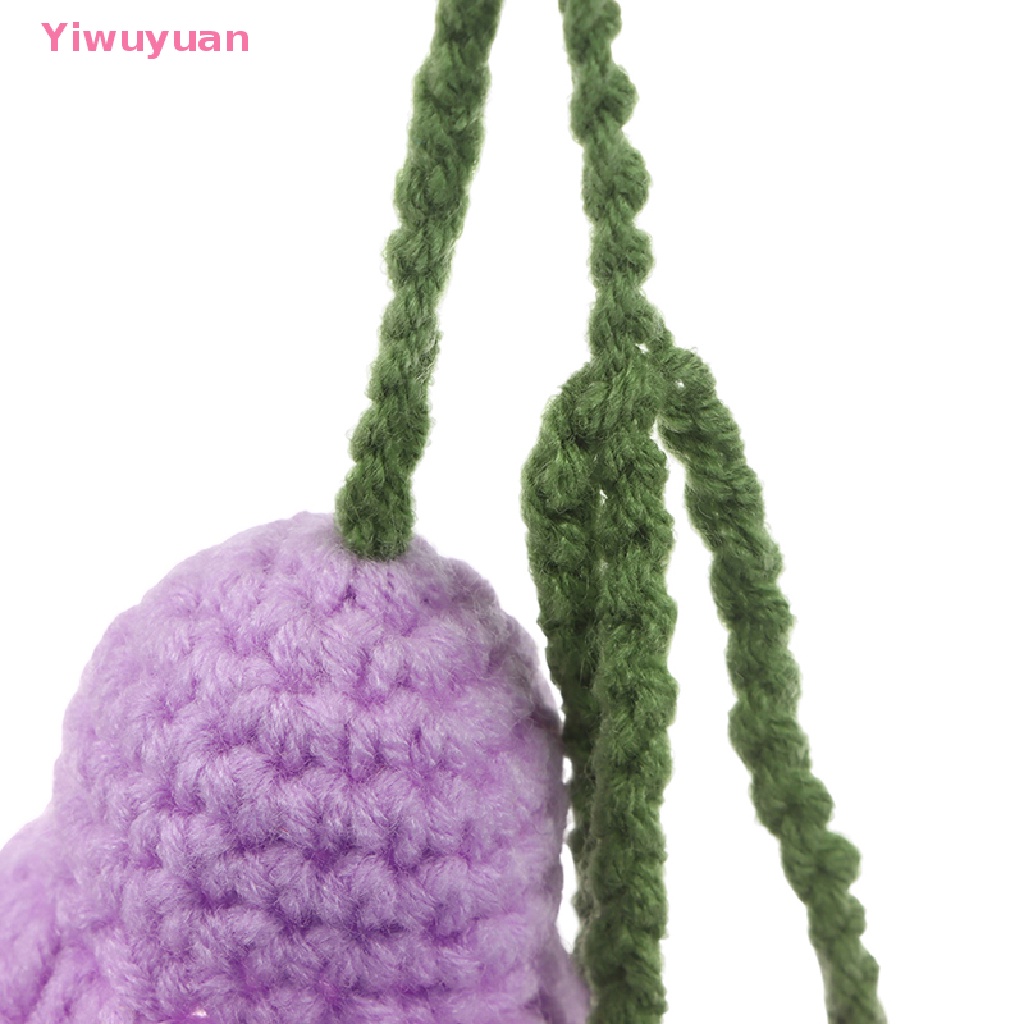 < Yiwuyuan > Móc Khóa Dệt Kim Thủ Công Hình Hoa Lá Cho Nữ