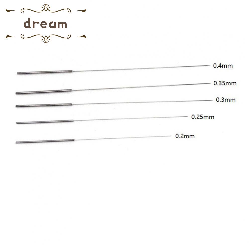【DREAMLIFE】Nozzle Cleaning Needle Needles Stainless Steel 0.2/0.25/0.3/ 0.35/0.4mm