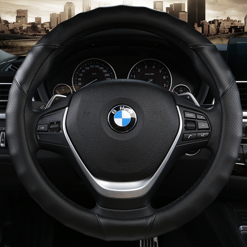 Bao Da Vô Lăng Ô Tô Microfiber Cho Xe BMW E90 320i 325i 330i 335i E87 120i 130i 120d Phụ Kiện Nội Th