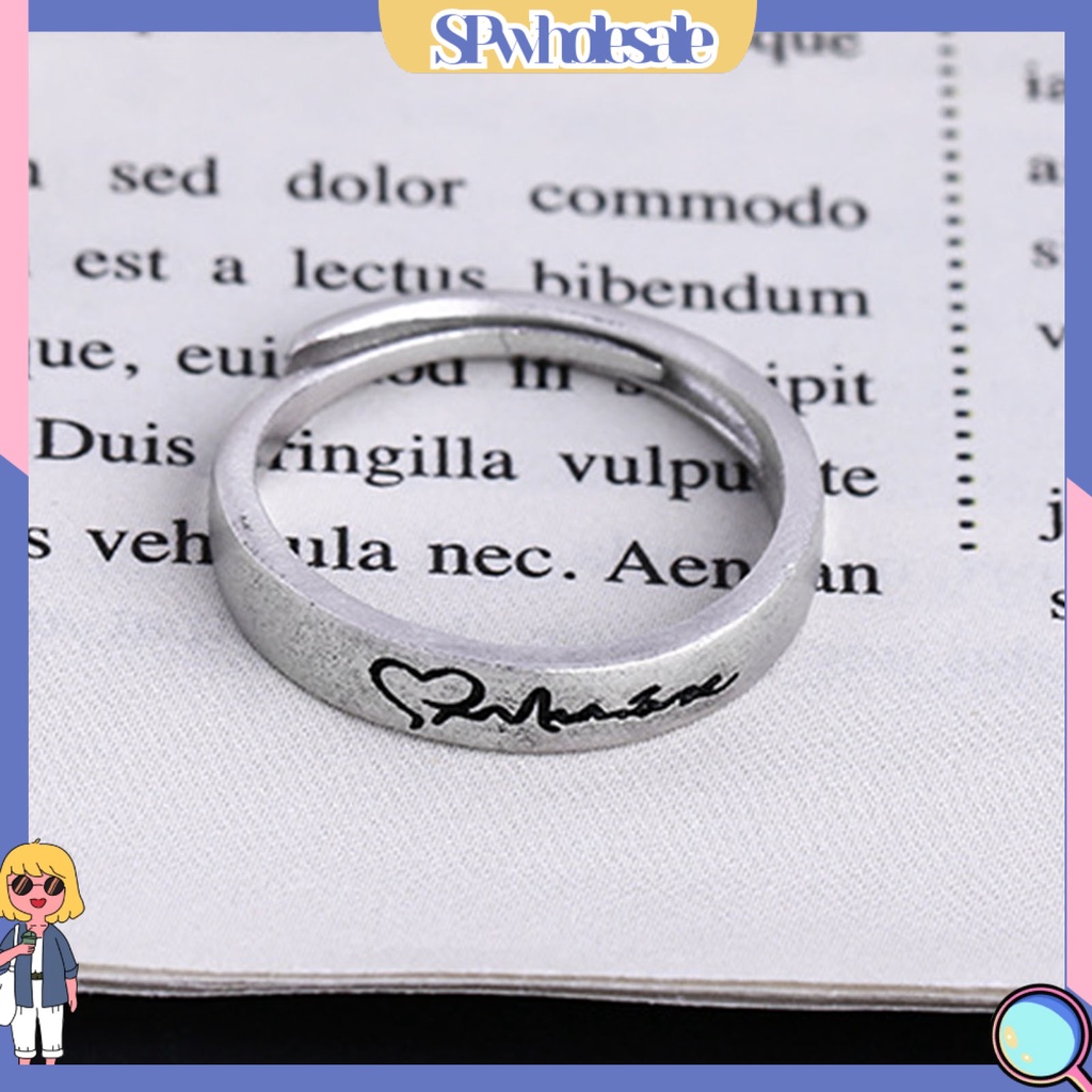 <SPwholesale> Nhẫn Hở Mạ Điện Hình Học Trang Trí Hình Học Màu Bạc Trang Trí Hàng Ngày Cho Nữ