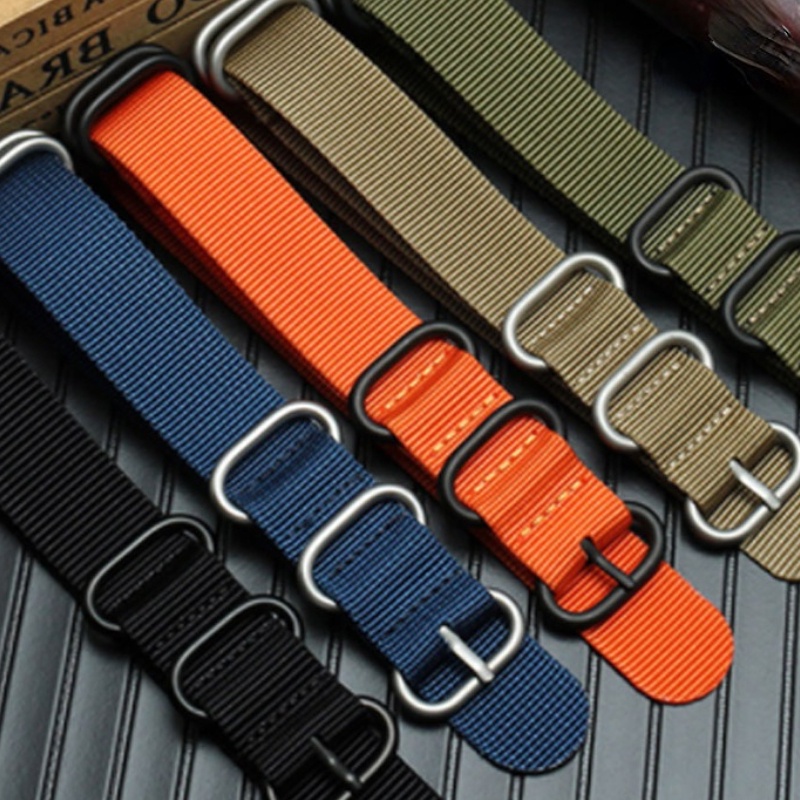 Dây Đồng Hồ Đeo Tay Thời Trang Thể Thao Bằng Nylon 20 22 23 24 26mm