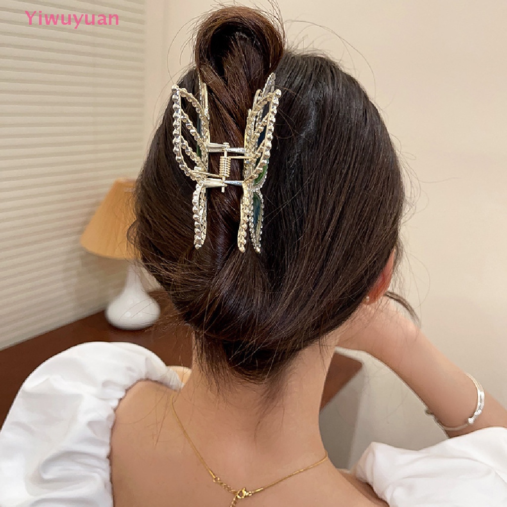Kẹp Tóc Bướm Đính Đá Thời Trang Mới
