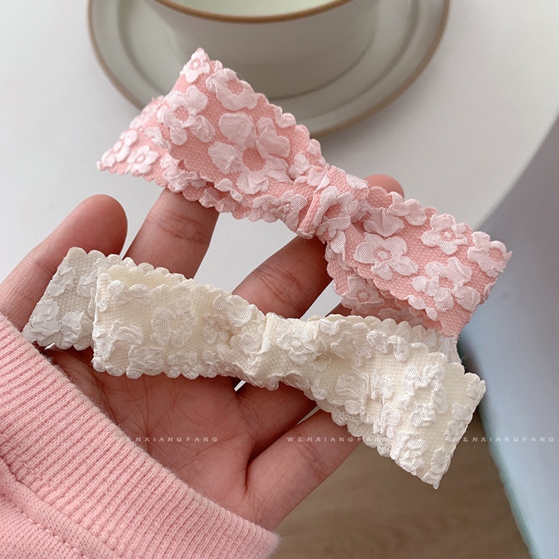 Kẹp Tóc Hình Nơ / Bông Hoa Dễ Thương Cho Bé Gái