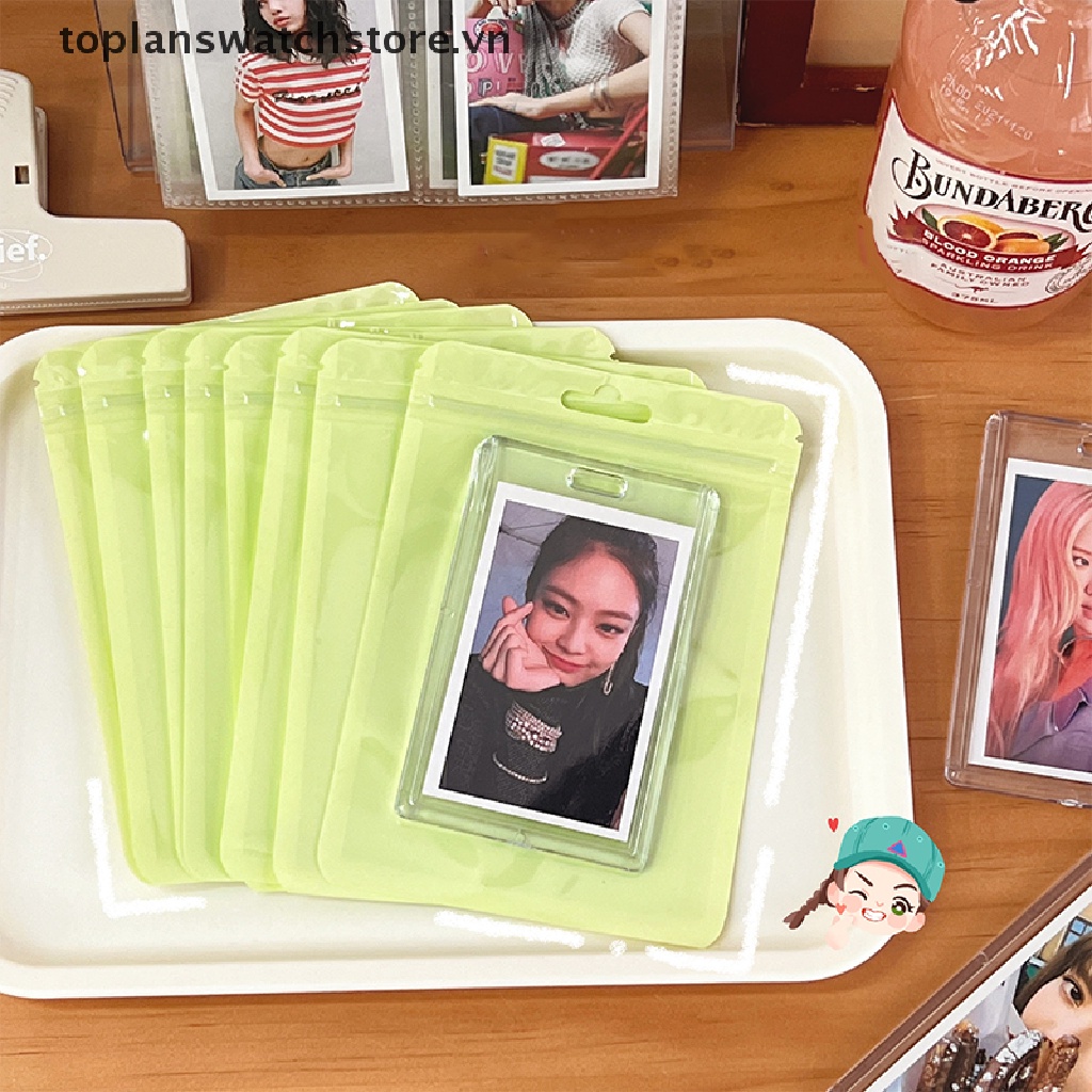 Set 10 Túi Zip Đựng Cọ Trang Điểm Tiện Dụng