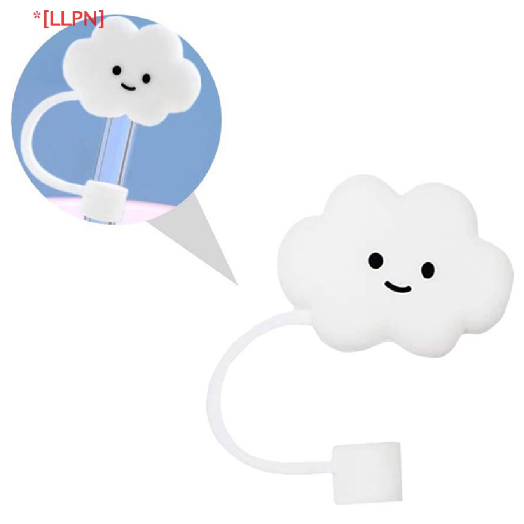 Ống Hút Silicone Tái Sử Dụng Chống Bụi Hình Đám Mây