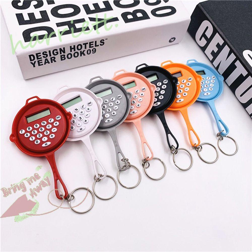 1 Máy Tính Bỏ Túi Mini Cầm Tay Hình Chảo Rán Chạy Bằng Pin