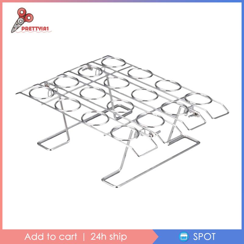 1 Giá Đỡ Trưng Bày Bánh Cupcake / Kem Hình Nón 16 Ngăn Có Thể Tái Sử Dụng Cho Đi Dã Ngoại