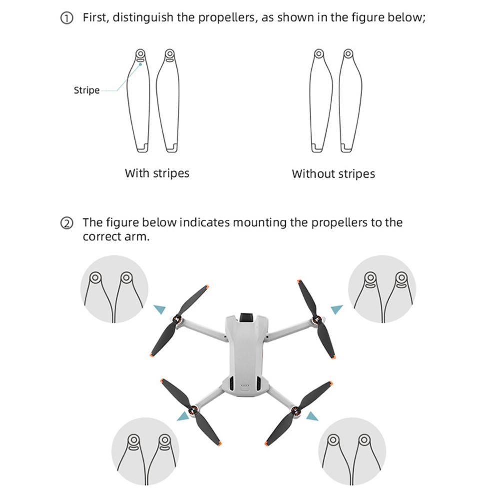 Cánh Quạt Tpu Trọng Lượng Nhẹ Thay Thế Cho Dji Mini 3 Drone