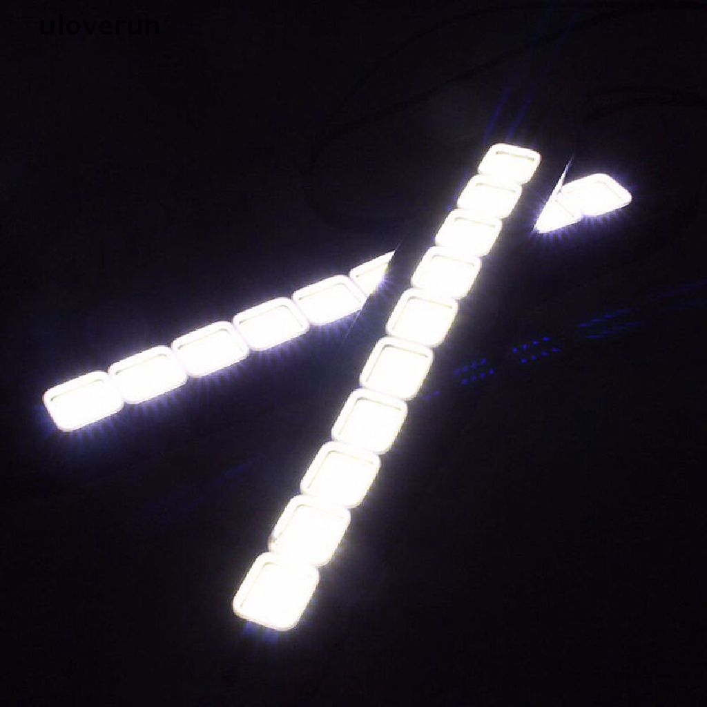 1x 10 Đèn Led 12V DRL COB Chống Nước Sương Mù Chạy Ban Ngày vn Cho Xe Hơi