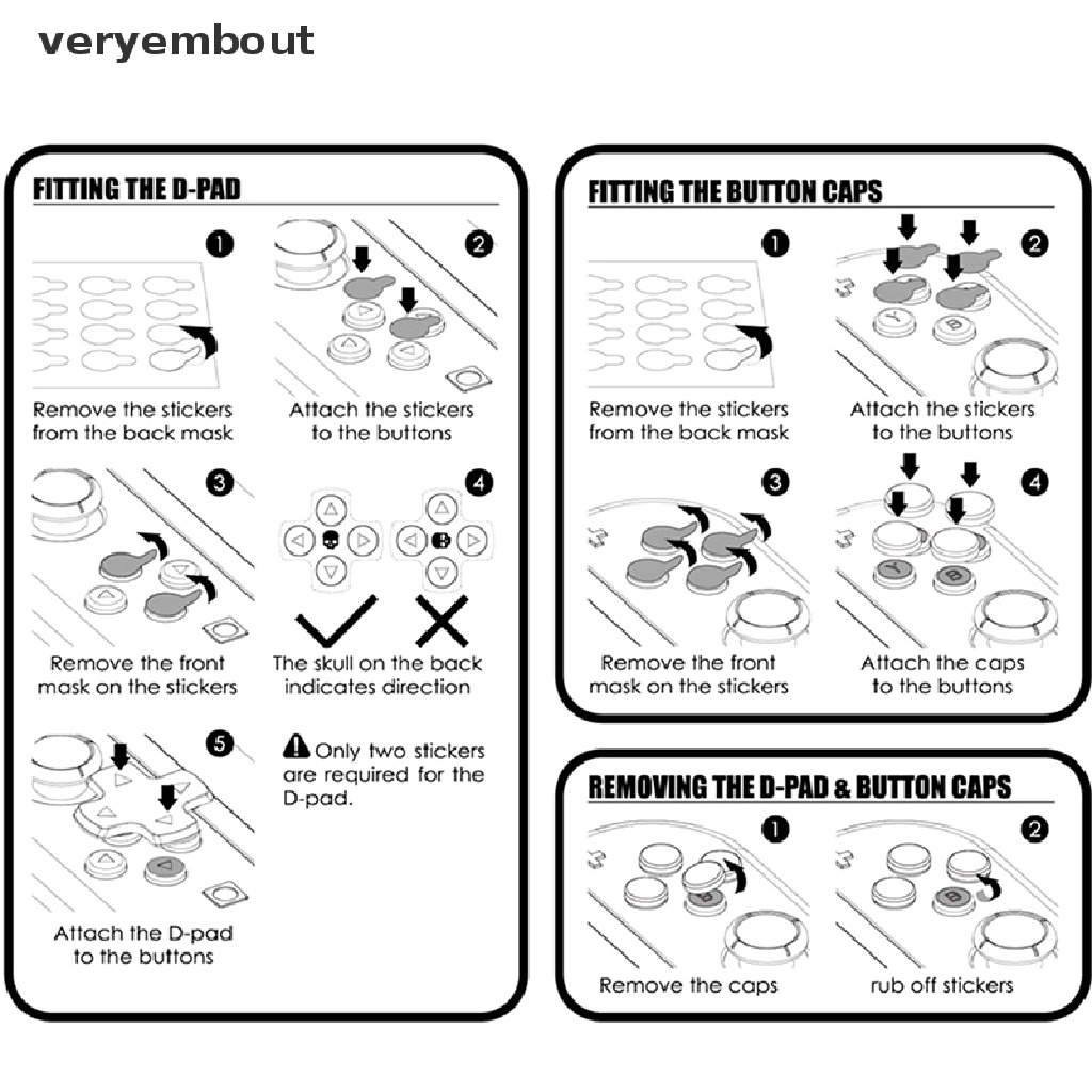 Bộ Vỏ Bọc Nút Bấm D-Pad Thay Thế Cho Tay Cầm Chơi Game Switch Lite Joycon